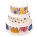 Birthday Star Variety Icing Strips